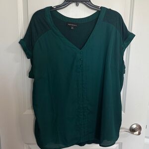 Dark Green Women Top